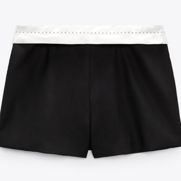 Zara Black Skort with White Accent - Picture 6 of 6